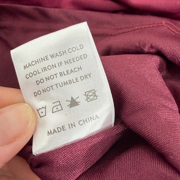 NWOT Baltic Born Sofia velvet maxi dress burgundy size S - Picture 12 of 12